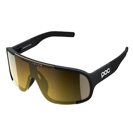 Sport Brille POC Aspire Mid Uranium Black/Clarity Road/Partly Sunny Gold ONE
