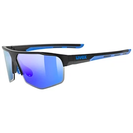 Sport Brille Uvex Axos Set Black Matt/Mir.Blue (S5330812416)