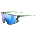 Sport Brille Uvex  Skyryse Jr. Grey-Green Matt/Mir.Blue (S5330765716)
