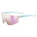 Sport Brille Uvex  Skyryse Jr. Pink-Green Matt/Mir.Pink (S5330763716)
