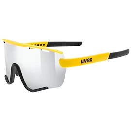 Sport Brille Uvex Sportstyle 236 Set Sunbee-Black Mat/Mir.Silver Cat. 3 + Cat. 0 (S5330046216)