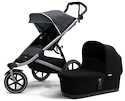 Sportkinderwagen Thule Urban Glide 2 Dunkelgrau + Thule Bassinet