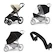 Stadt-Kinderwagen Thule Urban Glide 4-wheel Soft beige + Sicherheitsbügel + Regenschutz + Mückennetz