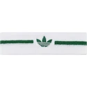 Stirnband adidas  Tennis Headband White/Green