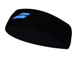 Stirnband Babolat Logo Headband Black/Diva Blue