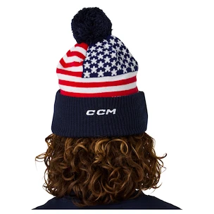 Strickmütze CCM  Flag Hood Team USA Navy