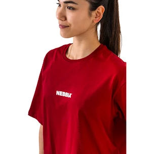 T-Shirt Nebbia GYM ESSENTIALS Oversized T-shirt 381 red
