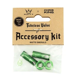 Tubeless-Ventil PEATY'S X chris king (mk2) emerald tubeless valves accessory kit (ptv2-accs-emr-12)