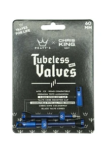 Tubeless-Ventil PEATY'S  X chris king (mk2) navy tubeless valves 60mm (ptv2-60-nvy-12)