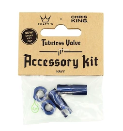 Tubeless-Ventil PEATY'S X chris king (mk2) navy tubeless valves accessory kit (ptv2-accs-nvy-12)