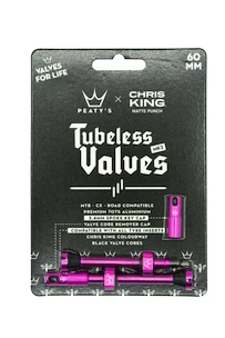 Tubeless-Ventil PEATY'S  X chris king (mk2) punch tubeless valves 60mm (ptv2-60-pun-12)