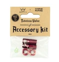 Tubeless-Ventil PEATY'S  X chris king (mk2) red tubeless valves accessory kit (ptv2-accs-red-12)