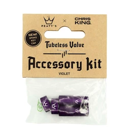 Tubeless-Ventil PEATY'S X chris king (mk2) violet tubeless valves accessory kit (ptv2-accs-vlt-12)