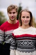 Ulvang Marius Rundhals-Pullover für Frauen Vanille/Ulang Rot