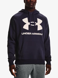 Under Armour UA Rival Fleece-Sweatshirt mit großem Logo, HD-GRAU