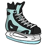 Pflege von Hockeyschlittschuhen