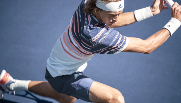 Alexander Zverev in der Tennisbekleidung der Marke Adidas Australian Open