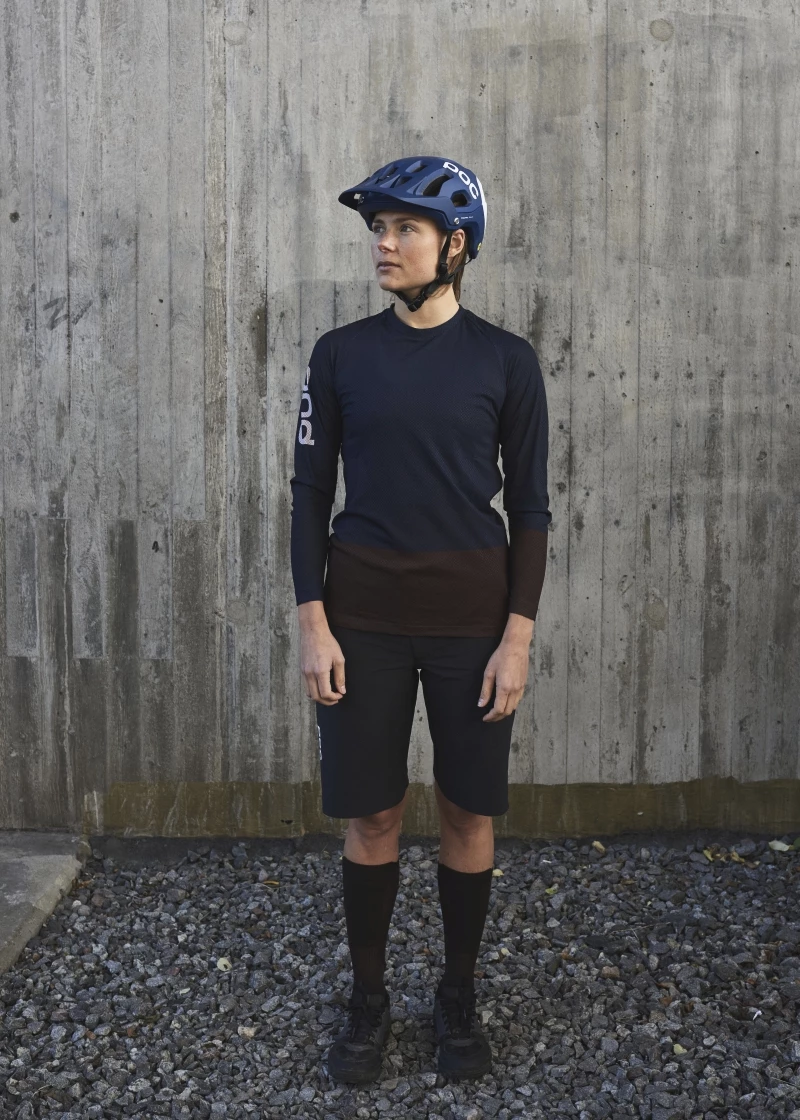 POC MTB Pure LS Turmalin Navy/Axinite Braun