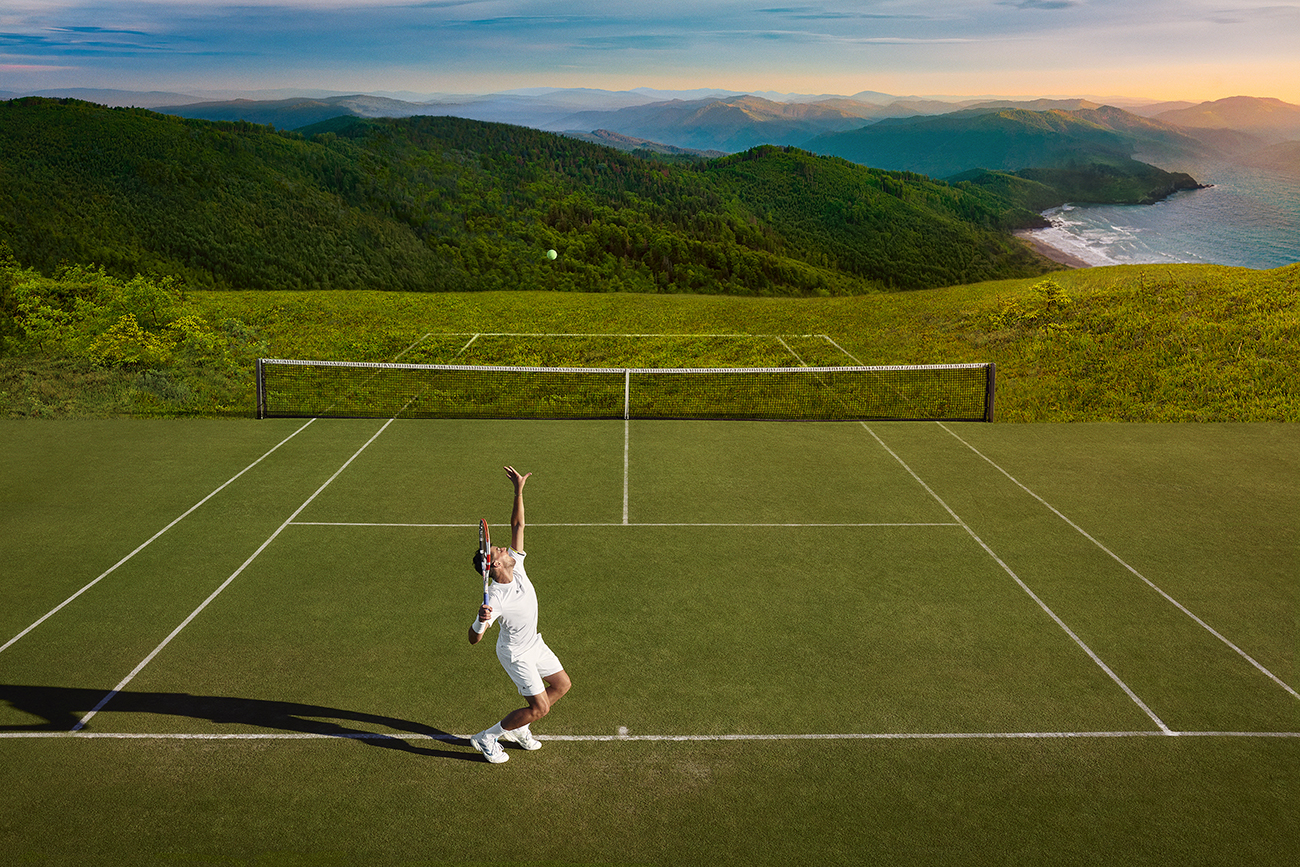 Thiem in Tennisbekleidung adidas London 2022