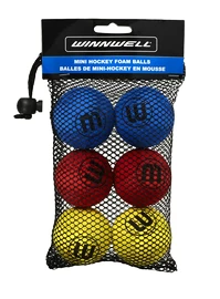 WinnWell Knee Hockey Ball 50mm 5g Eva Multicolour 6-pack
