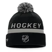 Wintermütze Fanatics  Authentic Pro Locker Room Cuffed Pom Knit NHL Los Angeles Kings