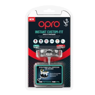 Zahnschutz Opro  INSTANT CUSTOM FIT SOLIDS Clear Senior
