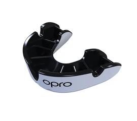 Zahnschutz Opro SILVER White/Black Junior